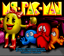 Ms. Pac-Man (USA) Title Screen